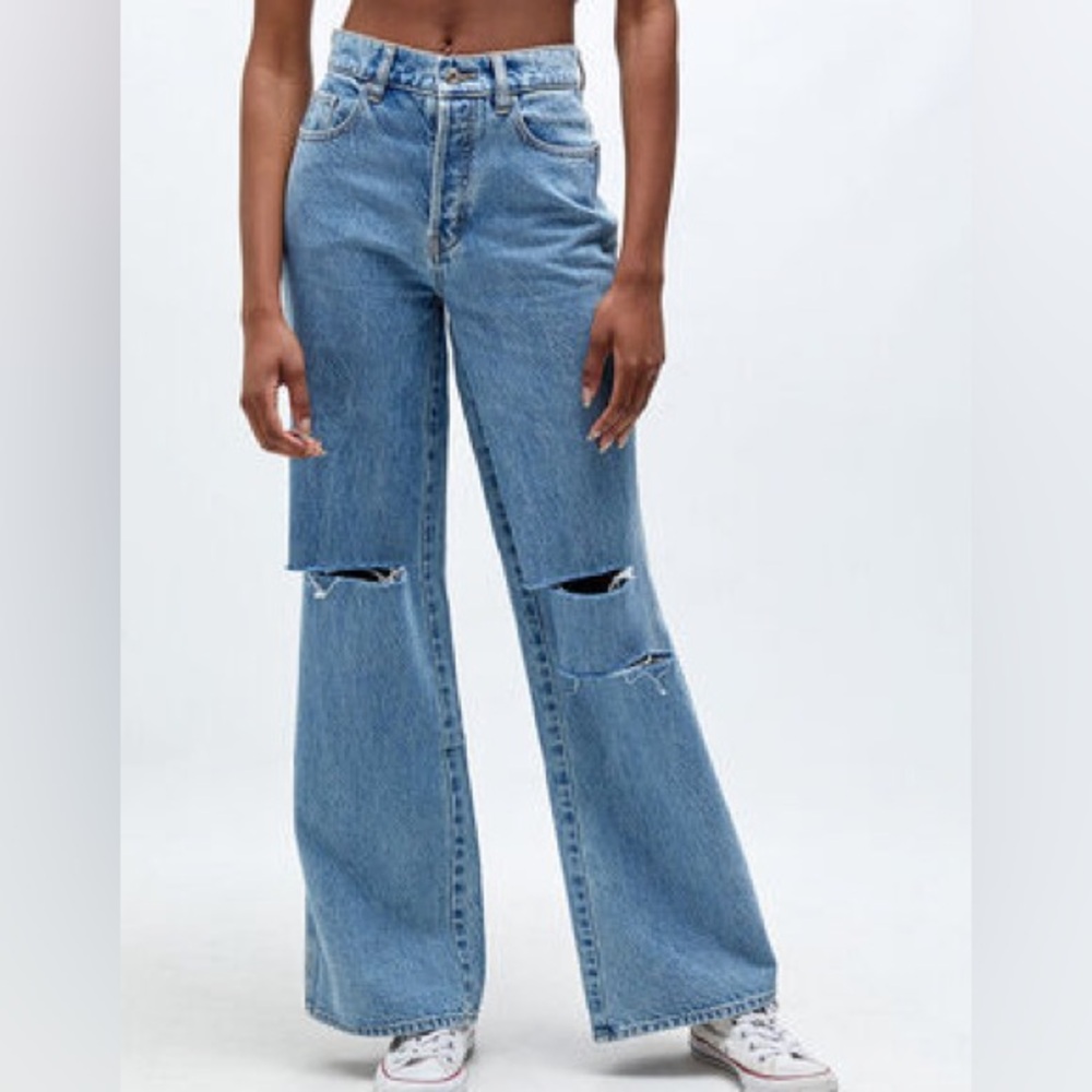 NEW Pacsun High-Waisted Ripped Baggy Jeans